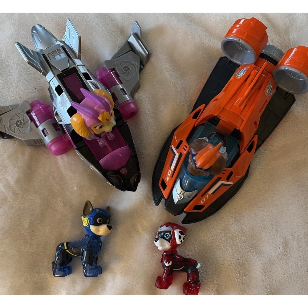 Paw Patrol The Mighty Movie Lot 2 Vehicles Skye Marshall Chase Zuma